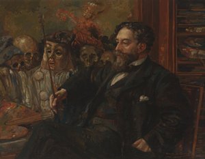 Retrato de James Ensor de Henry De Groux