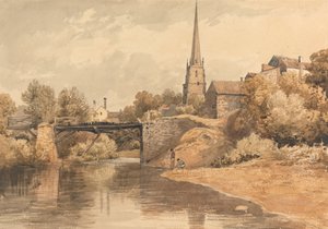 Sobre o Monnow, Monmouth de Henry Edridge