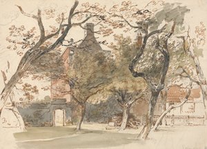Parte de uma Casa e Jardim de Henry Edridge
