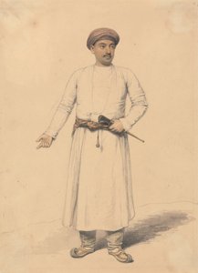 Retrato de um príncipe indiano de Henry Edridge