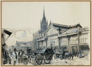 Mercado de Campfield e Igreja de São Mateus de Henry Edward Tidmarsh