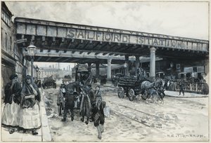 Estação Ferroviária de Salford, New Bailey Street de Henry Edward Tidmarsh