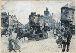 The Junction, Hulme : Uma chamada para um incêndio de Henry Edward Tidmarsh