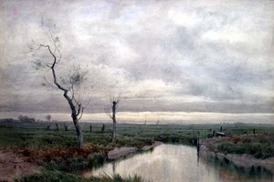 Pântanos costeiros (aguarela)