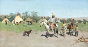 Em Pastos Novo, 1895 de Henry Francois Farny