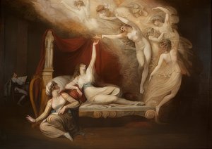 A visão de Catarina de Aragão. 1781 de Johann Heinrich Füssli