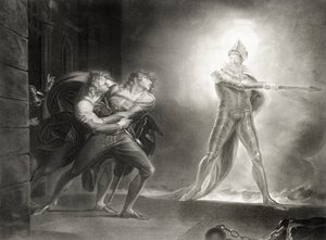 Hamlet, Ato I, Cena IV, de William Shakespeare (1564-1616) gravado por Robert Thew (1758-1802) de Johann Heinrich Füssli