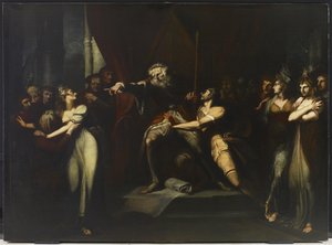 Lear Banishing Cordelia, c.1784-90 de Johann Heinrich Füssli