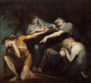 Édipo amaldiçoando seu filho Polinices, 1786 de Johann Heinrich Füssli