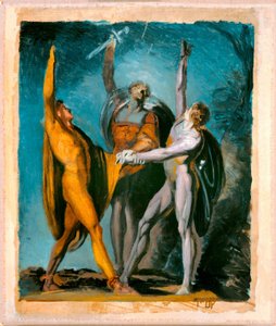 Esboço para "Oath on the Rütli," Figura Feminina (verso) de Johann Heinrich Füssli