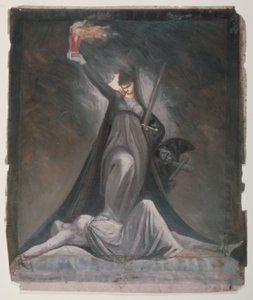 Estudo para a Inquisição, Ilustração para Columbiad de Johann Heinrich Füssli