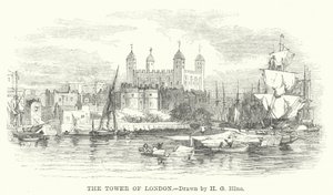 A Torre de Londres (gravura) de Henry George (after) Hine