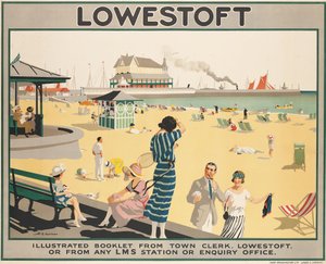 Cartaz de publicidade Lowestoft de Henry George Gawthorn
