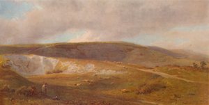Um poço de giz nas colinas, perto de Eastbourne, 1871, 1935