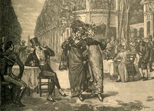 Beaus e belles do período da regência, início do século XIX c1890.