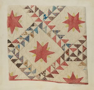 Colcha (estrela e triângulo) de Henry Granet