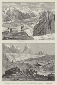 A paisagem da montanha do Himalaya de Baltistan, ou pouco Thibet de Henry Haversham Godwin Austen