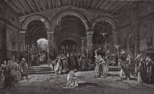 Cena do Rei Lear (litografia) de Henry Hawes Craven Green