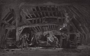 Cena do Rei Lear (litografia) de Henry Hawes Craven Green