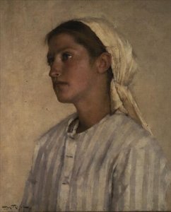 Retrato de uma menina de Henry Herbert La Thangue