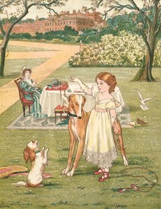 A princesa e os seus animais de estimação (cor litho)