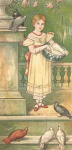 A princesa e seus pombos (cor litho)