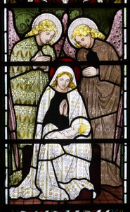 Anjos adorando Maria e o menino Jesus, c.1872
