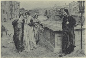 Dante e Beatrice (fotogravura) de Henry Holiday
