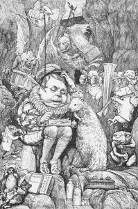 Ilustração para &39;A caça do Snark&39; por Lewis Carroll (1832-98) Londres, 1876