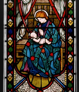 Madonna and Child, 1863 (vitral) de Henry Holiday