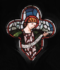 Quatrefoil Angel, 1863 (vitral) de Henry Holiday