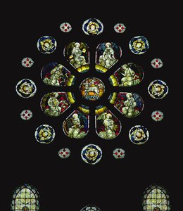Rosácea (vitral) de Henry Holiday
