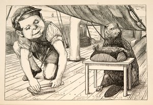 O Castor continuou olhando para o pub do lado oposto. 1876. de Henry Holiday