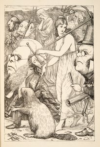 Para persegui-lo com garfos e esperança &39;, de A caça do Snark, uma agonia em oito encaixa, por Lewis Carroll, pub. 1876 de Henry Holiday