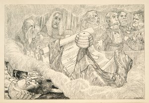Você deve saber -, disse o juiz, mas o Snark exaltou Fudge! &39;, da caça do Snark, uma agonia em oito se encaixa, por Lewis Carroll, pub. 1876 de Henry Holiday