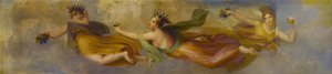 The Horae, ou Seasons (antigamente deveria ser três), Diffusing suas várias produções, 1834 (óleo no painel de mogno)
