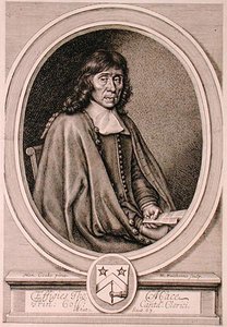 Retrato de Thomas Mace (1612-1706) gravado por William Faithorne (1656-c.1701) (gravura) de Henry I (after) Cooke