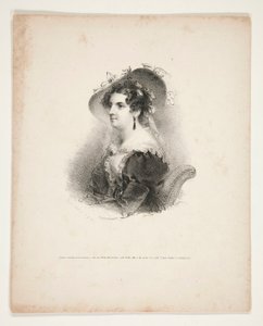 Retrato de meio comprimento de uma jovem de Henry Inman