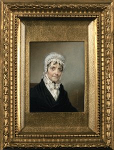 Mrs Alexander Hamilton, 1825 (wc em marfim) de Henry Inman