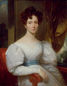 Retrato de Fanny Kemble Butler (1809-93) (óleo sobre tela) de Henry Inman