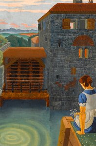 O Príncipe Sapo (tempera no painel) de Henry J. Hunt