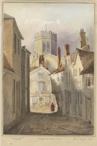 Stafford - [St. Martin "s Lane]: pintura em aquarela, 1844