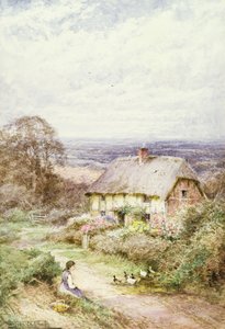 The Thatched Cottage (aguarela)