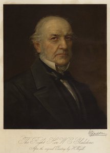O Honorável Senhor WE Gladstone (cromolito) de Henry Jr. Weigall