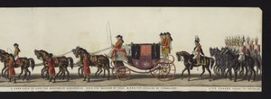 Parte da visão panorâmica de toda a procissão fúnebre de Arthur, Duque de Wellington (aquatinta colorida)