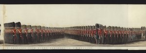 Parte da visão panorâmica de toda a procissão fúnebre de Arthur, Duque de Wellington (aquatinta colorida)