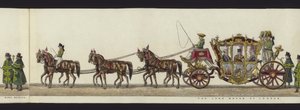 Parte da visão panorâmica de toda a procissão fúnebre de Arthur, Duque de Wellington (aquatinta colorida)