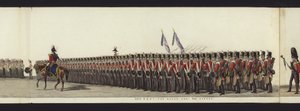 Parte da visão panorâmica de toda a procissão fúnebre de Arthur, Duque de Wellington (aquatinta colorida)