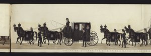 Parte da Vista Panorâmica de toda a Procissão Funerária de Arthur, Duque de Wellington (aquatint colorido) de Henry Jr and Sala George Augustus Alken
