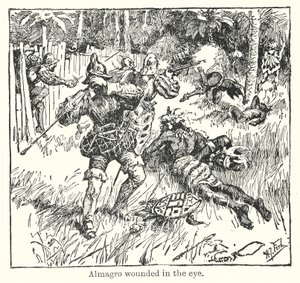 Almagro ferido no olho (litografia) de Henry Justice Ford